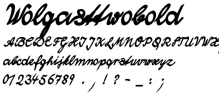 WolgastTwoBold font