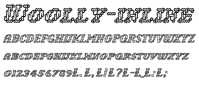 Woolly Inline font