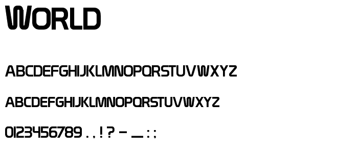 World font