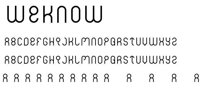 weknow font