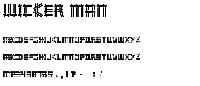 wicker man font