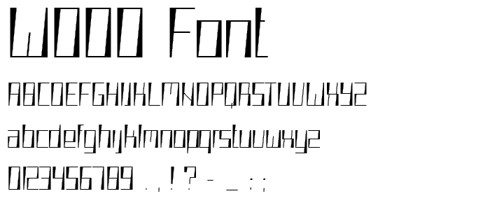 wooo font