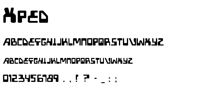 XPED font