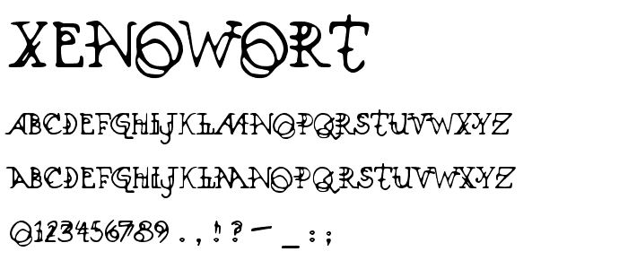 Xenowort font