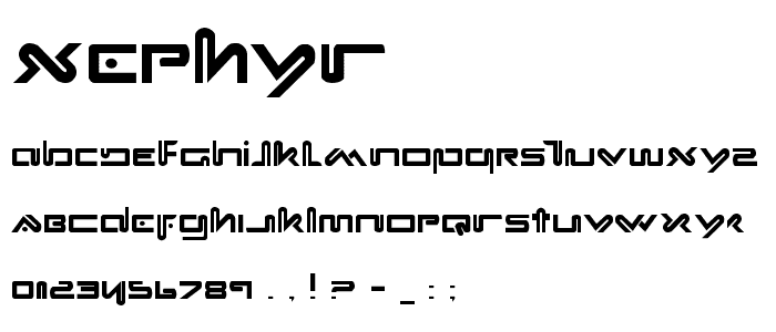 Xephyr font