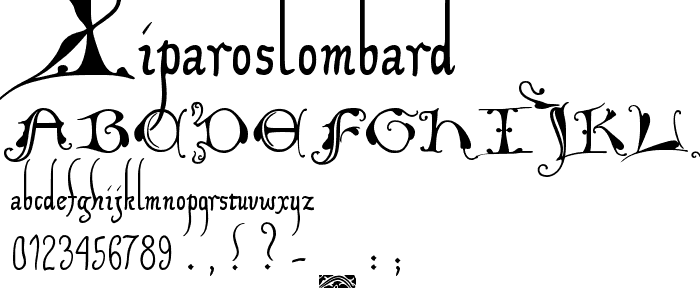 XiparosLombard font