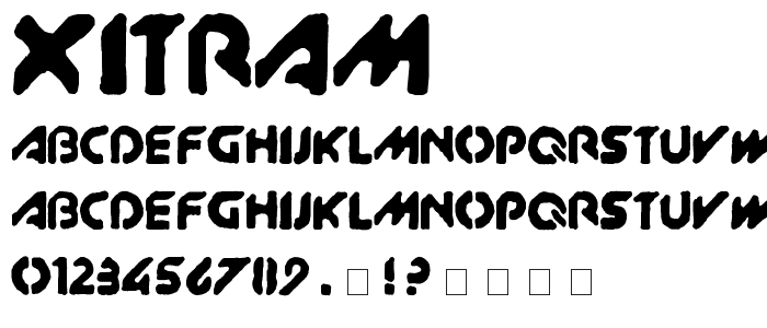 XitRAM_ font