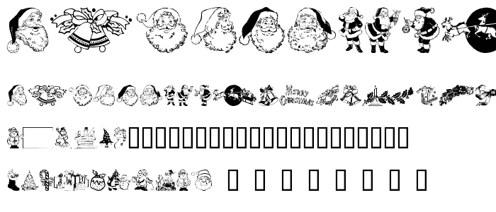 Xmas Clipart font