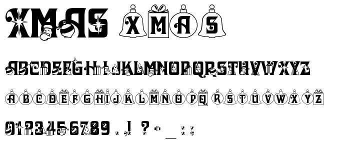 Xmas font