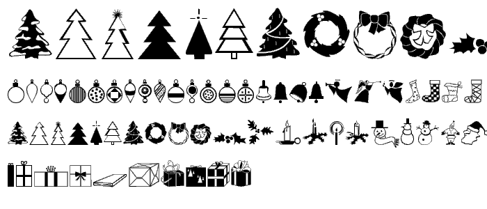 XmasDings font