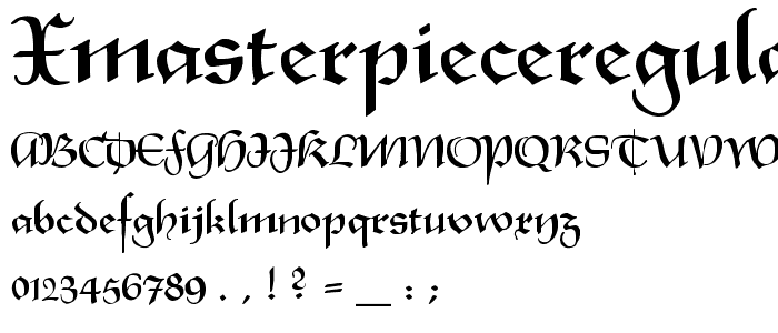 XmasTerpieceRegular font