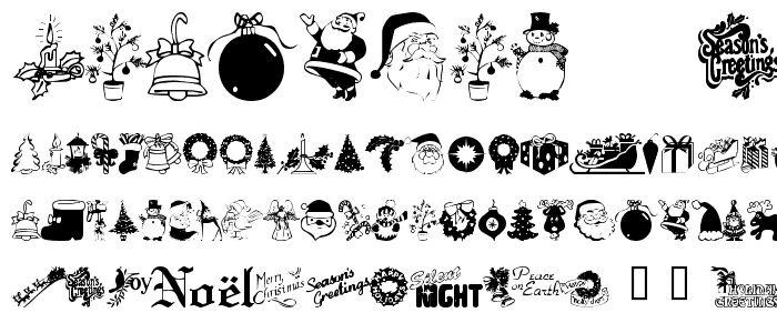 XmasTyme   1 font