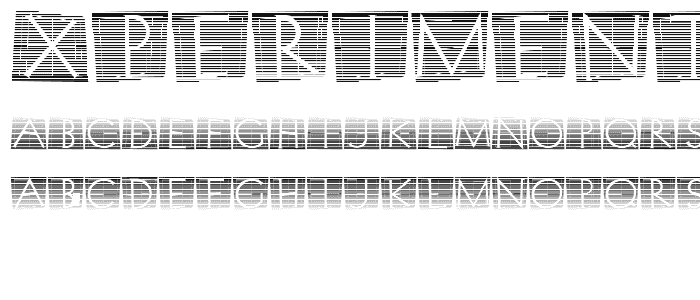 XperimentypoStripes-One font