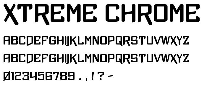 Xtreme Chrome font