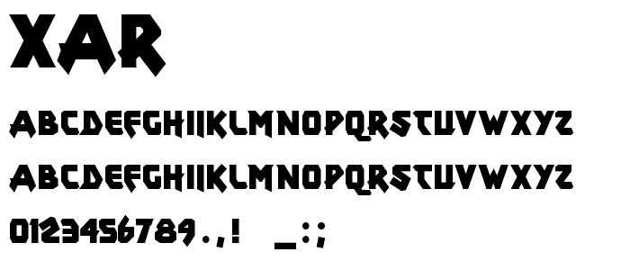 xar font