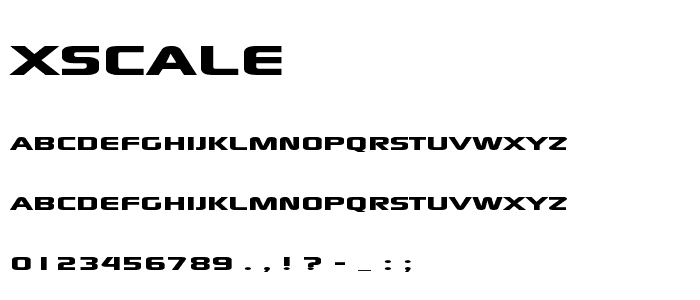 xscale font