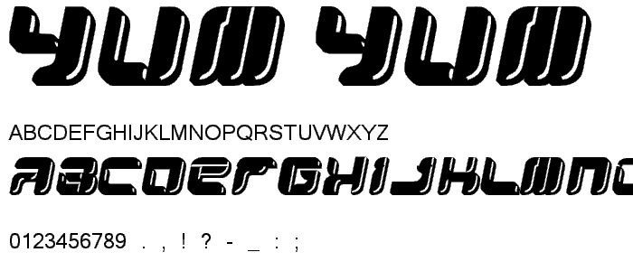 YUM YUM font