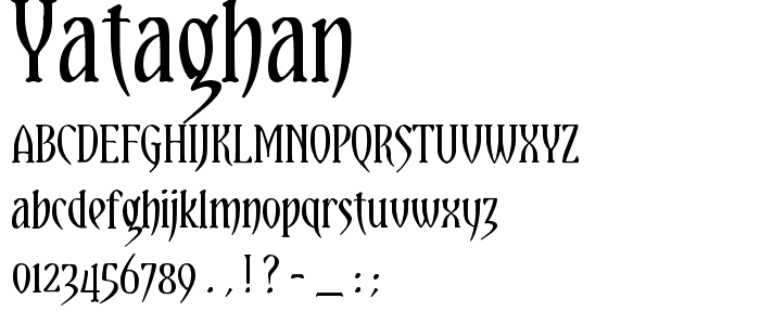 Yataghan font