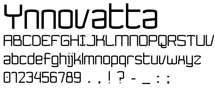 Ynnovatta font