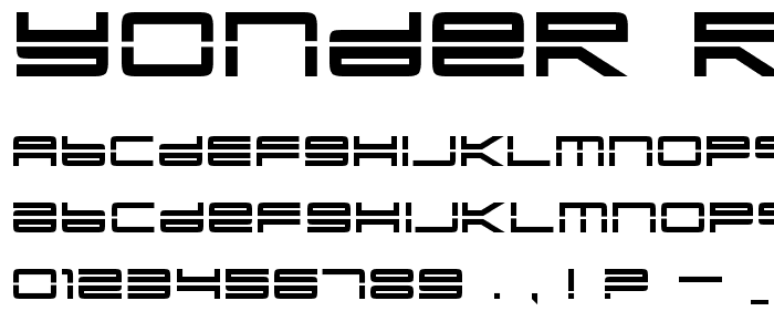 Yonder Recoil font