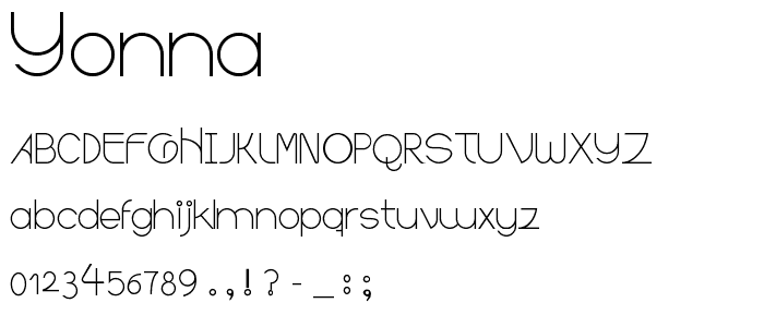 Yonna font