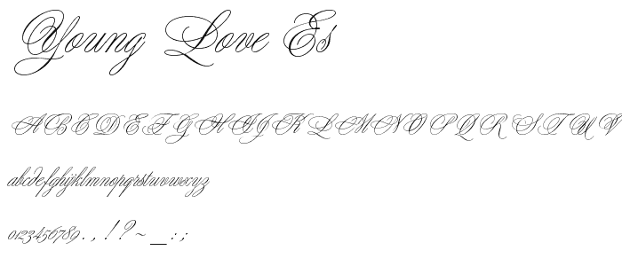 Young Love ES font