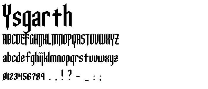 Ysgarth font