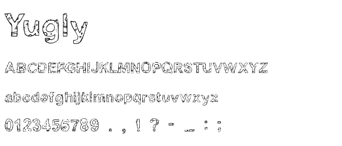 Yugly font