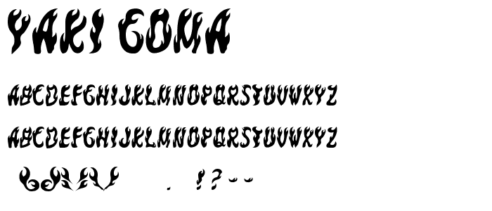 yaki goma font