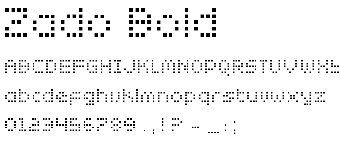 Zado Bold font