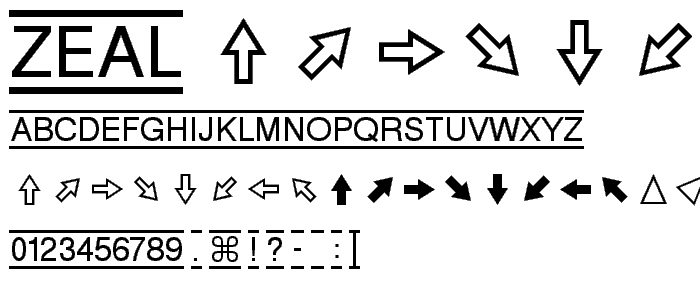 Zeal font