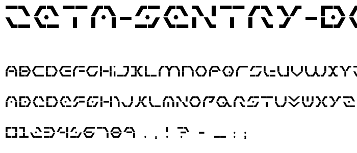 Zeta Sentry Bold font