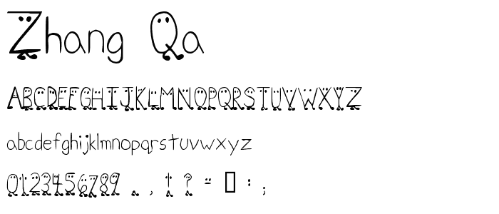 Zhang QA font