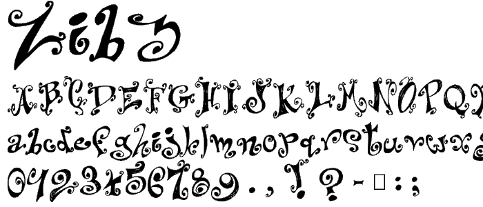 Zibz font