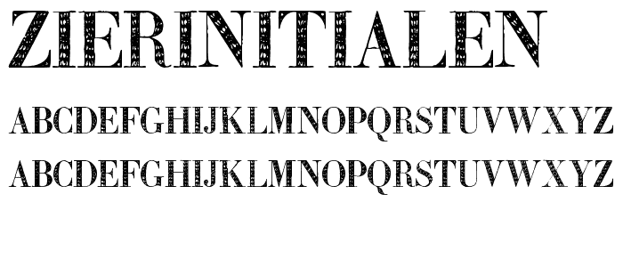 Zierinitialen2 font