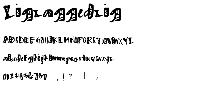 ZigZaggedZig font