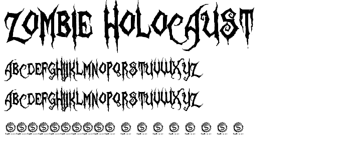 Zombie Holocaust font