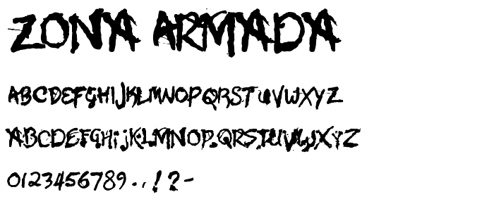 Zona Armada font