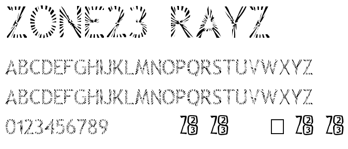 Zone23_Rayz font