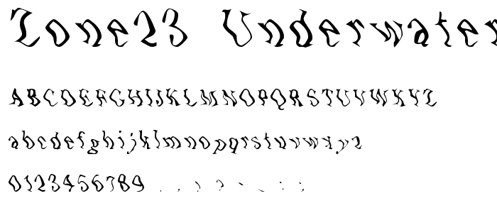 Zone23_UnderWater font