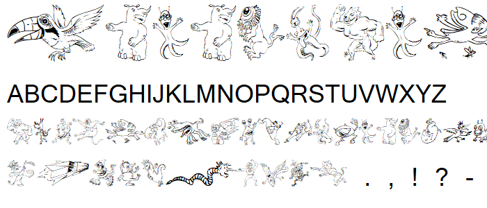 ZonoPlanet ClipArt font