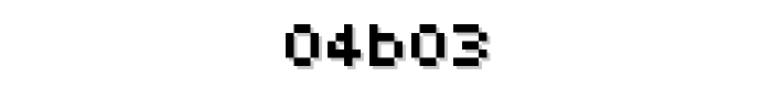 04b03 font