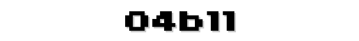 04b11 font