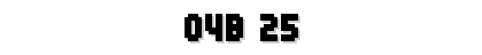 04b_25 font