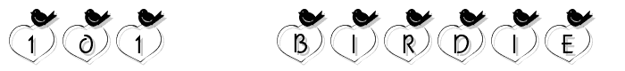 101%21%20Birdie%20LuV font