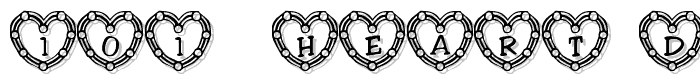 101%21%20Heart%20Deco font