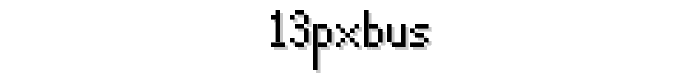 13pxbus font