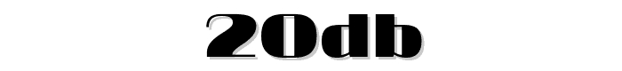 20db font