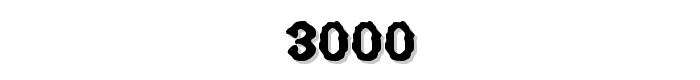 3000 font