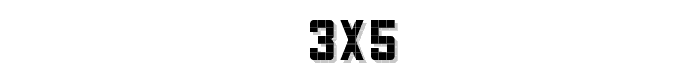 3x5 font